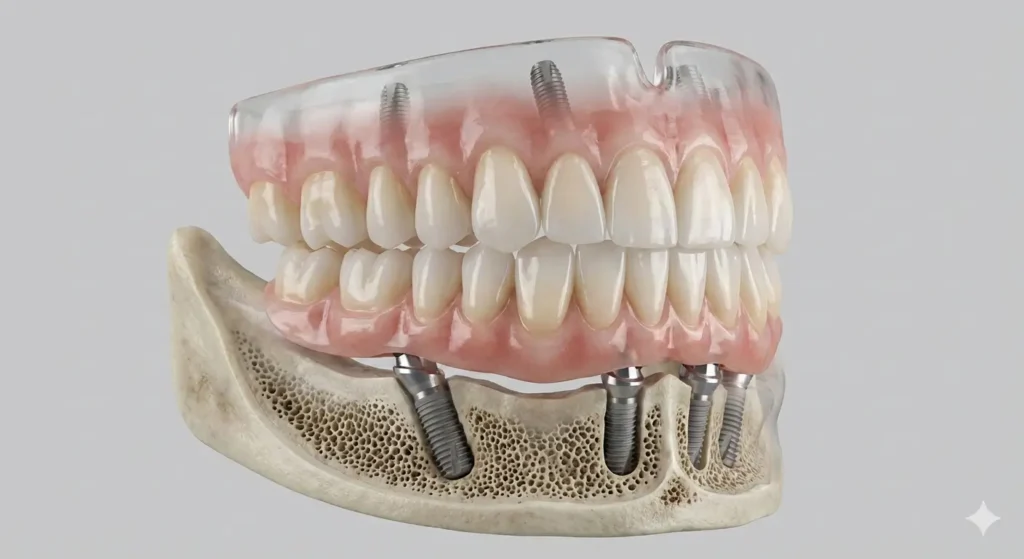 Implant Supported Removable Prosthesis (Denture) at Aghbashian Dental